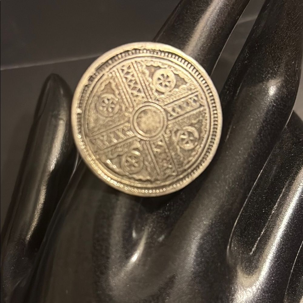Vintage Silver Coin Ring